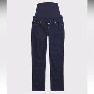 Abercrombie & Fitch High-Rise Maternity Jeans in Dark Indigo